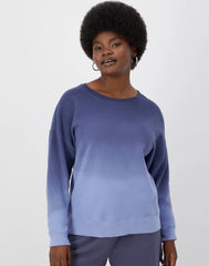 Hanes Women's Garment Dyed Sweatshirt, Ombre Dye