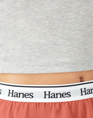 Hanes Originals Comfywear Women's Rib Crop Tank