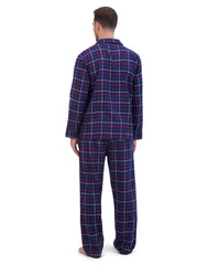 Hanes Men's Flannel Pajama Set, Notch Collar