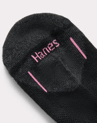 Hanes Comfort Fit Women's No-Show Socks, 6-Pairs