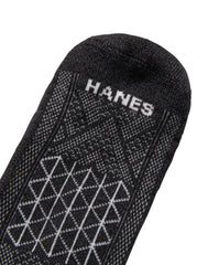Hanes Absolute Run Men's Socks Pack, 4-Pair Pack, Heel-Shield Tab, Moisture Wicking