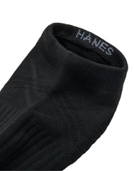 Hanes Moves Impact Zone Men's No Show Socks Pack, 4-Pair Pack, X-Temp, Moisture Wicking