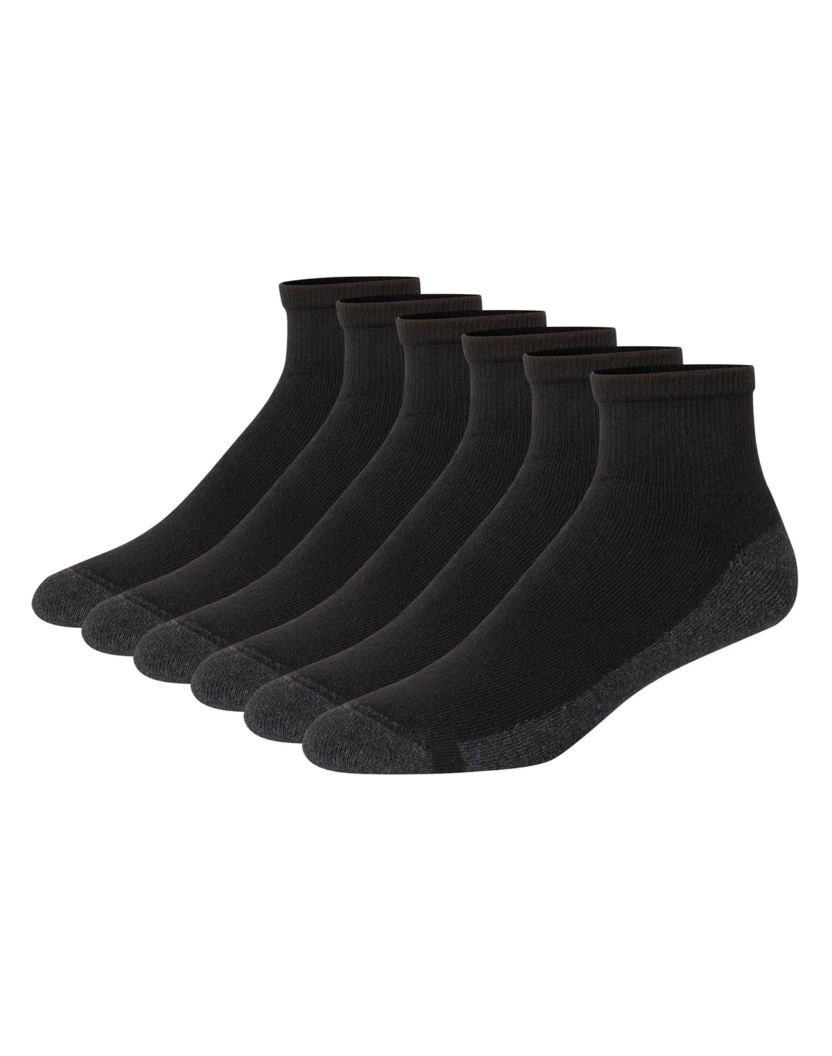 Hanes Double Tough Men's Ankle Socks, Max Cushion, 6-Pairs