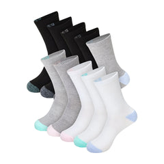 Hanes Moves X-Temp Women's Crew Socks, 10-Pairs, Shoe Sizes 5-9