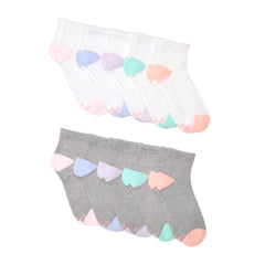 Hanes Moves X-Temp Women's Ankle Socks, 10-Pairs, Shoe Sizes 5-9