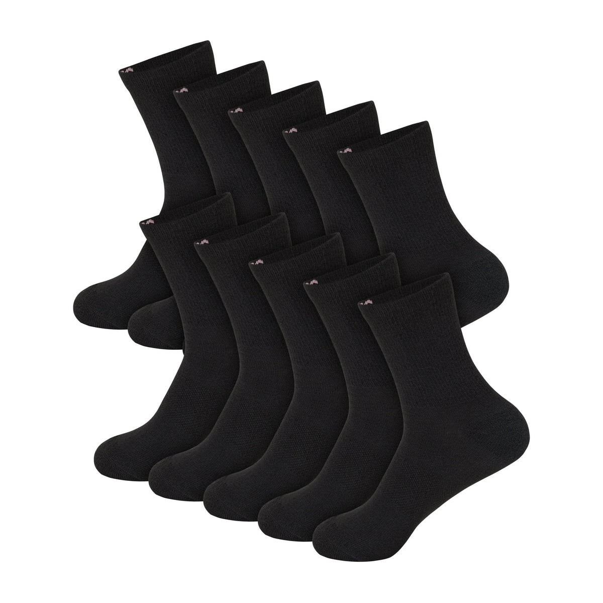 Hanes Moves X-Temp Women's Crew Socks, 10-Pairs, Shoe Sizes 5-9