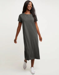 Hanes Women's Garment Dyed Midi Dress