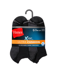 Hanes Ultimate Men's Ultra Cushion Low Cut Socks, 6-Pairs