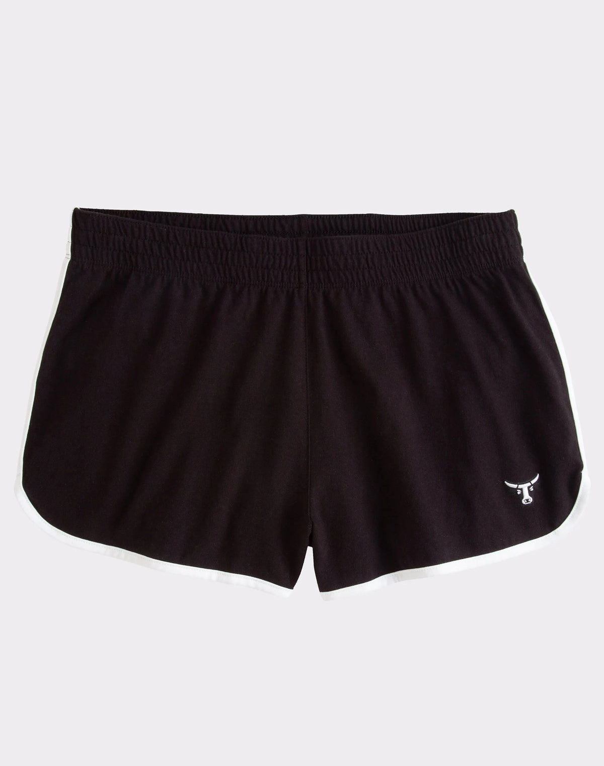 Hanes Beefy-T Women's Heavyweight Shorts, Bull Logo, 2.5"