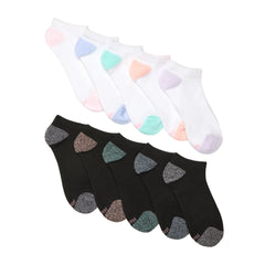 Hanes Moves Women's No Show Socks, X-Temp, Shoe Size 5-9, 10-Pairs