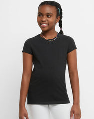 Hanes Essentials Girls' Cotton T-Shirt, 2-Pack