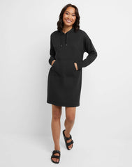 Hanes Originals Women's Soft Brushed Fleece Hoodie Dress
