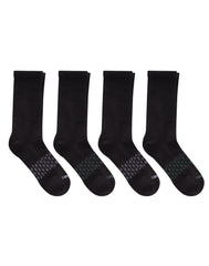 Hanes Absolute Active Men's Crew Socks Pack, 4-Pair Pack, Moisture Wicking, Seamless Toe, Cushioned