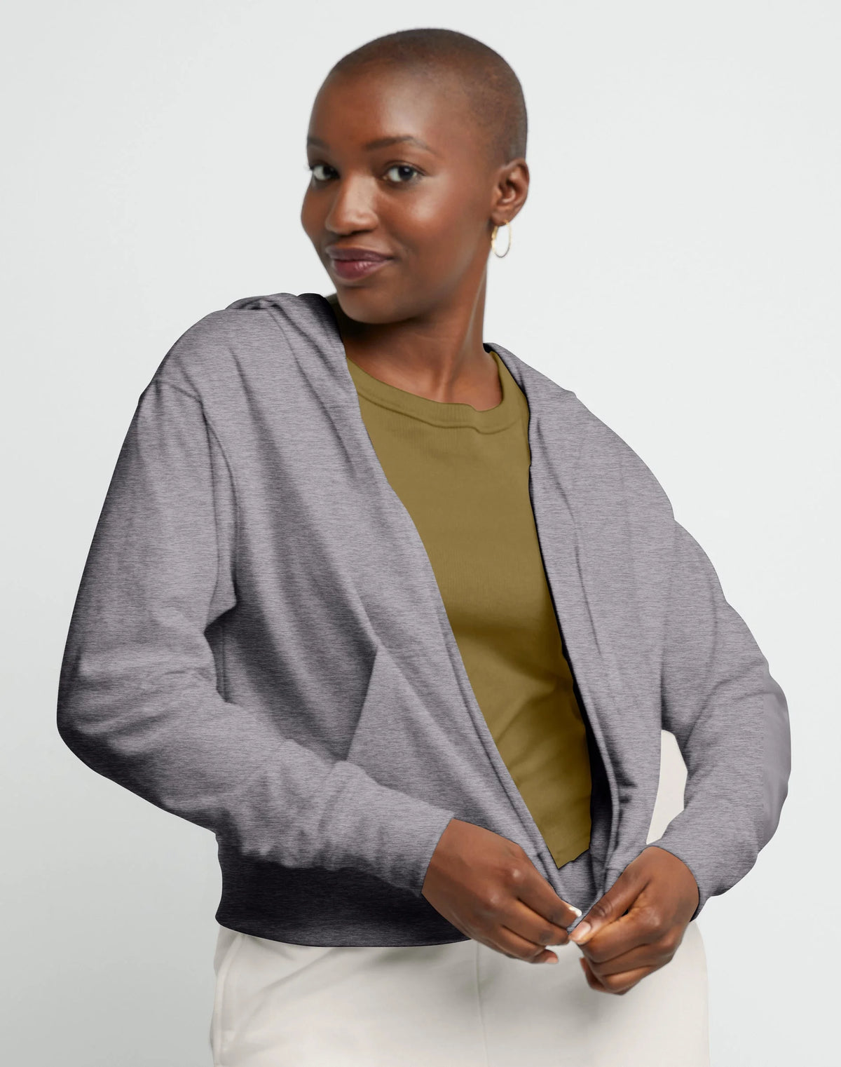 Hanes Originals Women's French Terry Hoodie, Full Zip