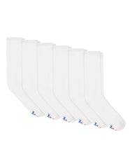 Hanes Performance Men's Cushioned Big & Tall Crew Socks, 6-Pairs