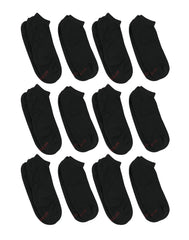 Hanes Double Tough Men's No Show Socks, Shoe Sizes 12-14, 12-Pairs