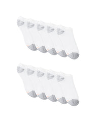 Hanes Women's No Show Socks, Cushioned, Extended Sizes, 10-Pairs