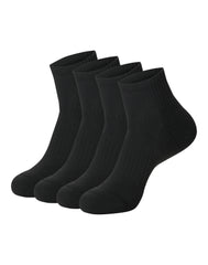 Hanes Moves Impact Zone Men's Ankle Socks Pack, 4-Pair Pack, Cushioned X-Temp Moisture-Wicking Socks