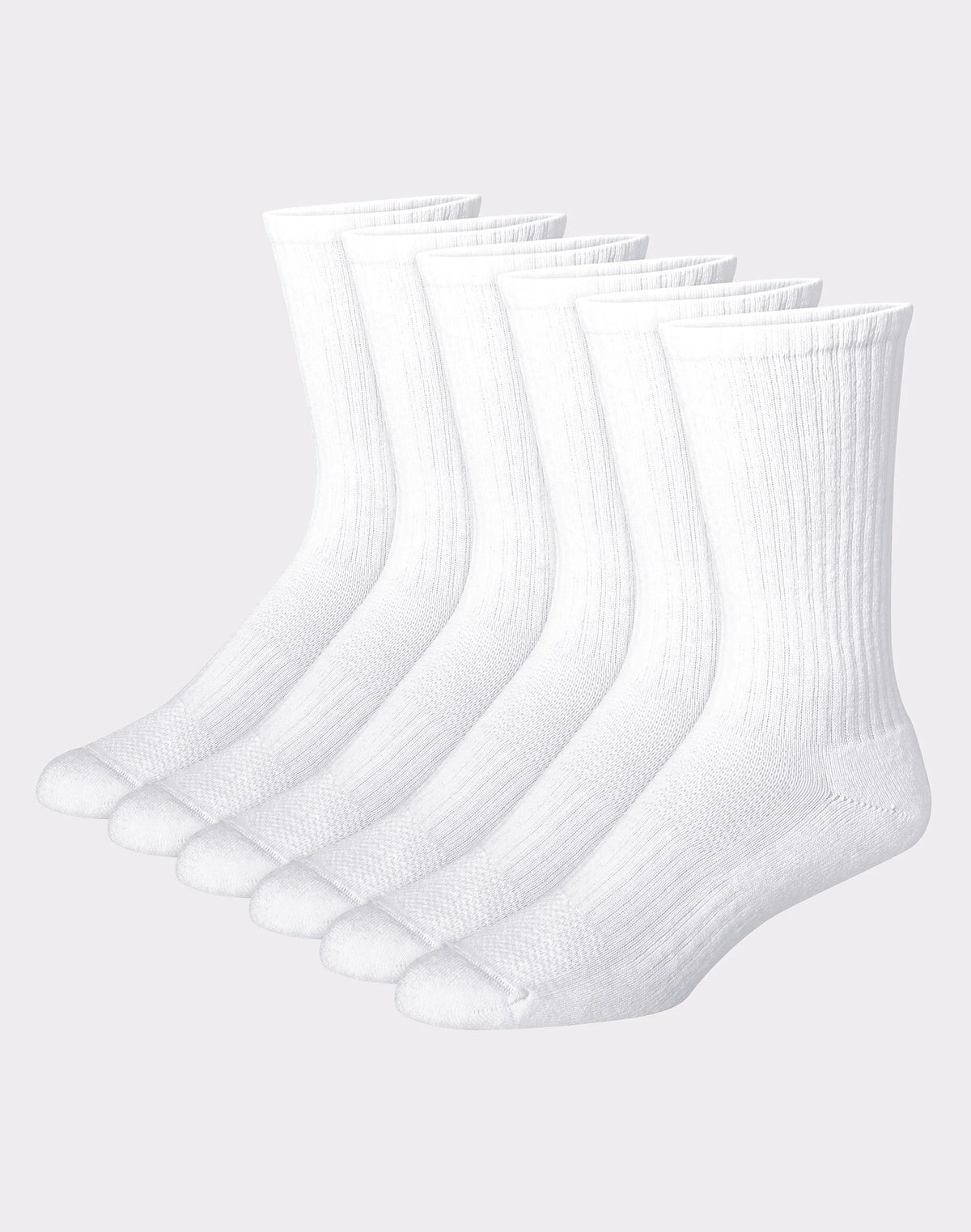 Hanes Men's Performance Cushioned Crew Socks, 6-Pack