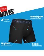 Hanes Moves Boys' Performance Stretch Boxer Brief Underwear, Assorted Solids/Prints, 5-Pack