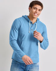 Hanes Originals Men's Tri-Blend Henley Hoodie