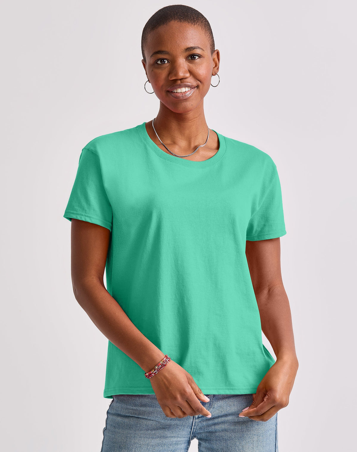 Hanes Essentials Women's Cotton T-Shirt, Oversized Fit