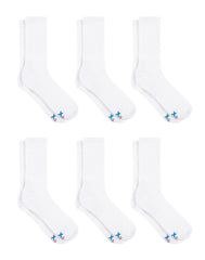 Hanes Men's Performance Cushioned Crew Socks, 6-Pack
