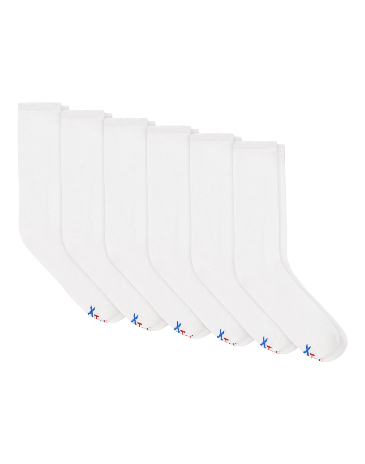 Hanes Performance Men's Cushioned Big & Tall Crew Socks, 6-Pairs