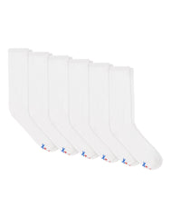 Hanes Performance Men's Cushioned Big & Tall Crew Socks, 6-Pairs