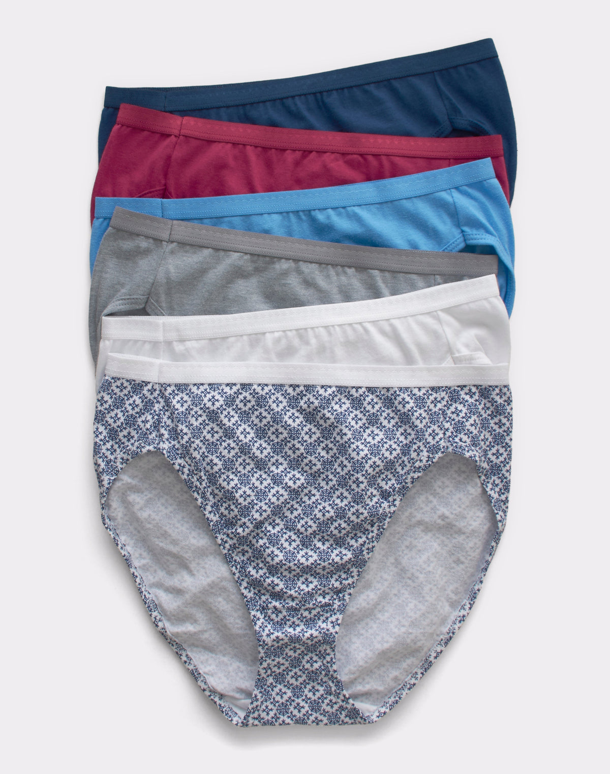 Hanes Ultimate Women's Breathable Hi-Cut Underwear, 6-Pack