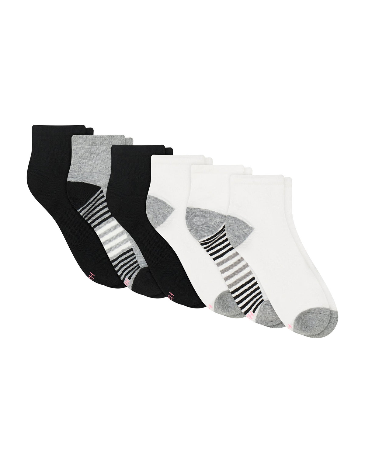 Hanes Comfort Fit Women's Ankle Socks, 6-Pairs