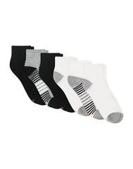 Hanes Comfort Fit Women's Ankle Socks, 6-Pairs