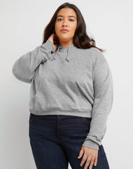 Hanes Originals Women's French Terry Cropped Hoodie (Plus Size)