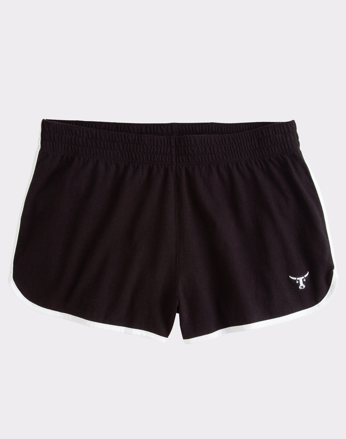 Hanes Beefy-T Women's Heavyweight Shorts, Bull Logo, 2.5"
