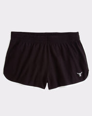 Hanes Beefy-T Women's Heavyweight Shorts, Bull Logo, 2.5"
