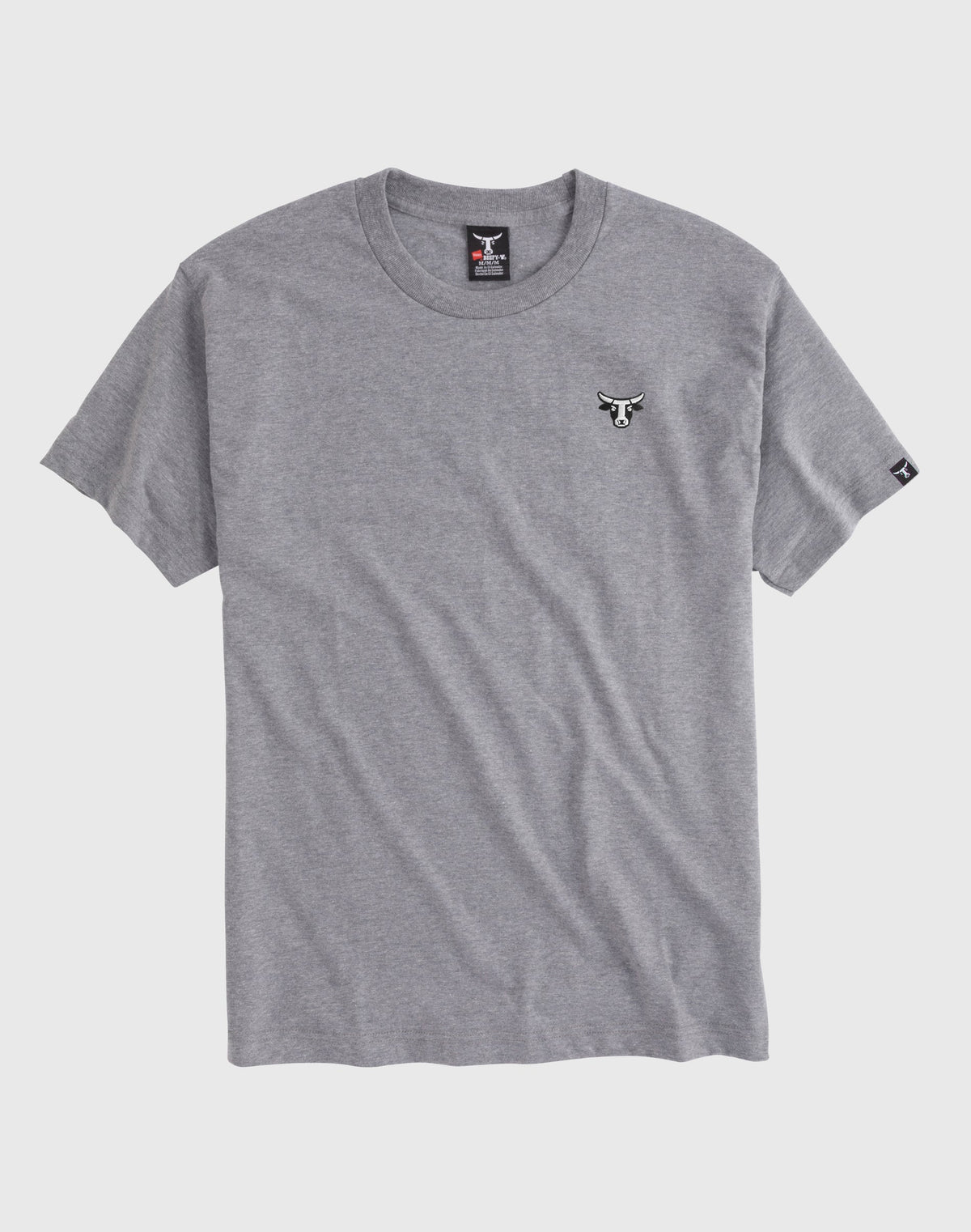 Hanes Beefy-T Unisex Heavyweight Cotton Graphic T-Shirt, Bull Logo