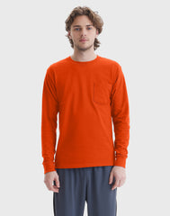 Hanes Authentic Men's Long Sleeve Pocket T-Shirt