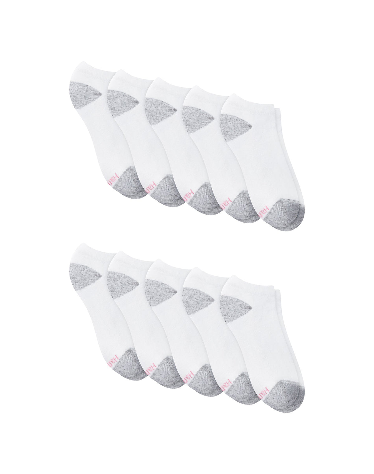 Hanes Women's Athletic Low Cut Socks, Full Sole Cushion, 10-Pairs
