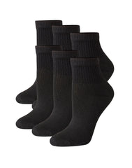 Hanes Women's Ankle Socks, Moisture-Wicking, 6-Pairs