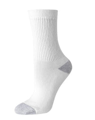 Hanes Women's Crew Socks, Moisture-Wicking, Extended Sizes 8-12, 6-Pairs