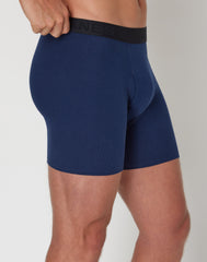 Hanes Ultimate Men's Cotton Boxer Brief Underwear, Comfort Flex Waistband, Assorted, 5-Pack