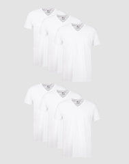 Hanes Men's Undershirt Pack, V-Neck, Moisture-Wicking Cotton with Odor Control, 6-Pack
