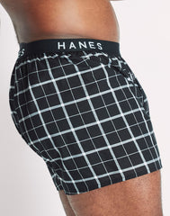 Hanes Ultimate Big Men's Woven Boxer Underwear, Assorted Prints, 4-Pack (Big & Tall Sizes)