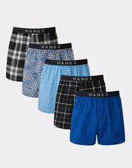 Hanes Ultimate Men's Boxer Underwear, Moisture-Wicking, 5-Pack