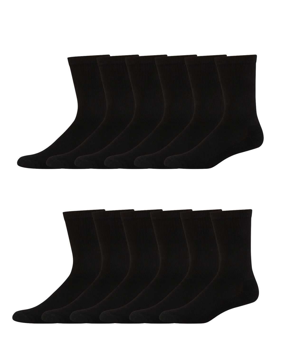 Hanes Men's FreshIQ X-Temp Active Cool Big and Tall Crew Socks 12-Pack