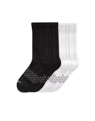 Hanes Absolute Active Men's Crew Socks Pack, 4-Pair Pack, Moisture Wicking, Seamless Toe, Cushioned