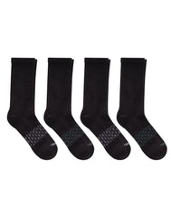 Hanes Absolute Active Men's Crew Socks Pack, 4-Pair Pack, Moisture Wicking, Seamless Toe, Cushioned