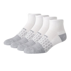 Hanes Absolute Comfort Men's Ankle Socks Pack, 4-Pair Pack, Cushioned Moisture-Wicking Seamless Toe Pack