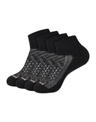 Hanes Absolute Run Men's Socks Pack, 4-Pack, Heel-Shield Tab, Moisture Wicking