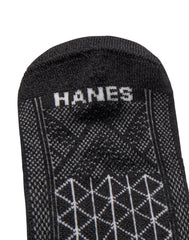 Hanes Absolute Run Men's Socks Pack, 4-Pack, Heel-Shield Tab, Moisture Wicking